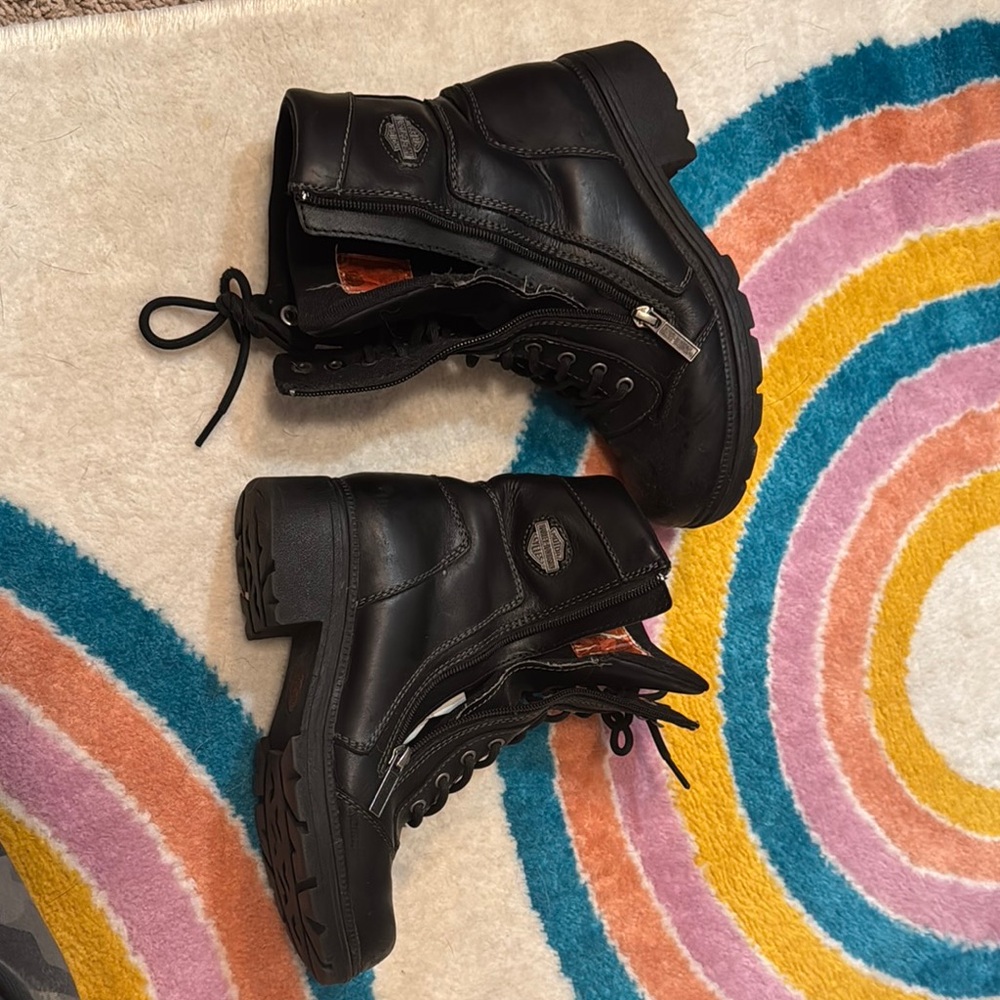 Women’s Harley Black Leather Boots